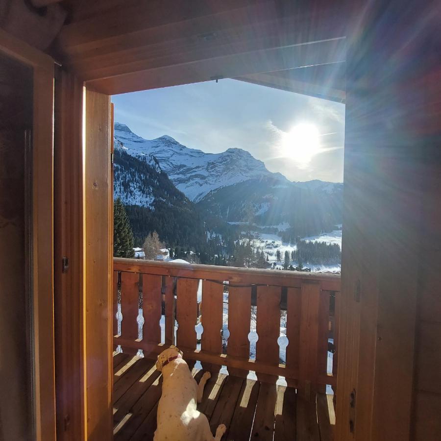 Chambre D'Hotes L'Ours Bleu Les Diablerets Bagian luar foto