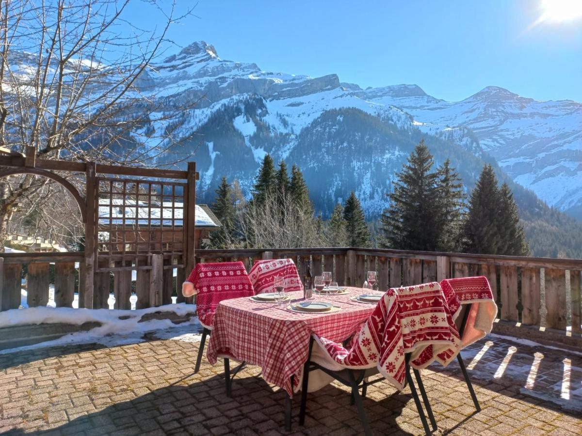 Chambre D'Hotes L'Ours Bleu Les Diablerets Bagian luar foto