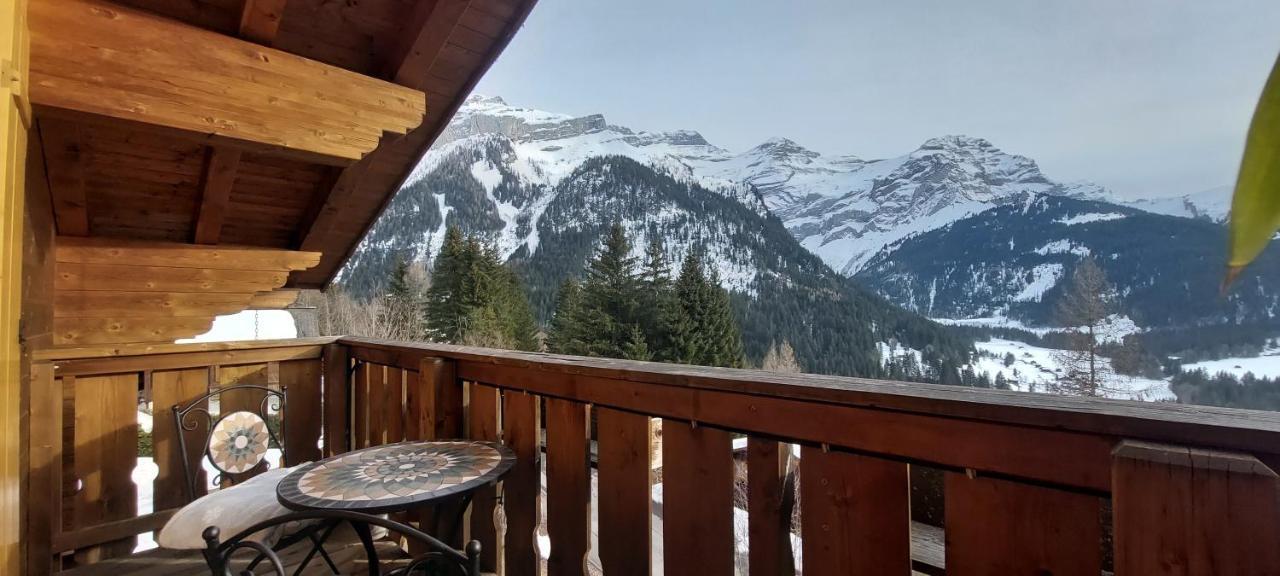 Chambre D'Hotes L'Ours Bleu Les Diablerets Bagian luar foto