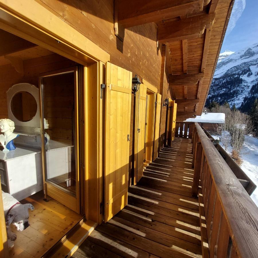 Chambre D'Hotes L'Ours Bleu Les Diablerets Bagian luar foto